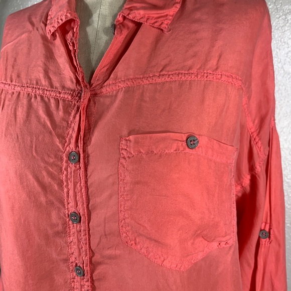 Pete & Greta by Johnny Was Silk Jansen Pocket Shirt S NWT - Picture 2 of 6